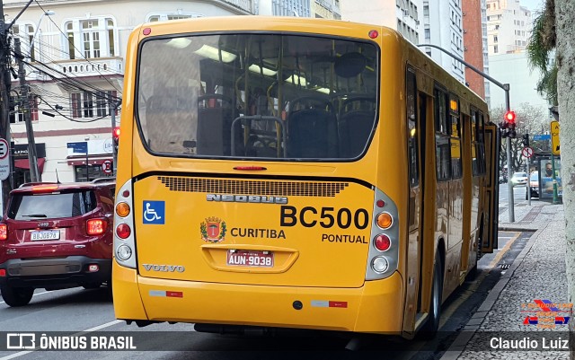 Transporte Coletivo Glória BC500 na cidade de Curitiba, Paraná, Brasil, por Claudio Luiz. ID da foto: 9274145.