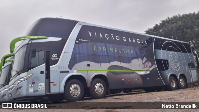 Viação Garcia 8624 na cidade de Curitiba, Paraná, Brasil, por Netto Brandelik. Número da foto: #9274005.
