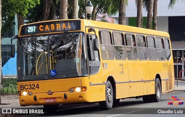 Transporte Coletivo Glória BC324 na cidade de Curitiba, Paraná, Brasil, por Claudio Luiz. ID da foto: 9274119.