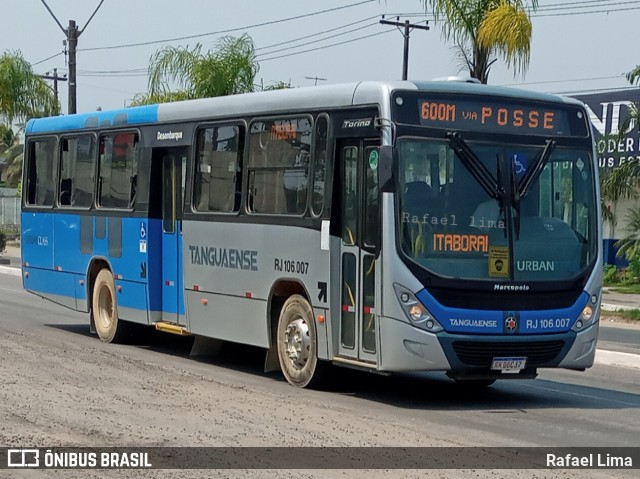 Auto Viação Tanguaense RJ 106.007 na cidade de Itaboraí, Rio de Janeiro, Brasil, por Rafael Lima. Número da foto: #9275825.