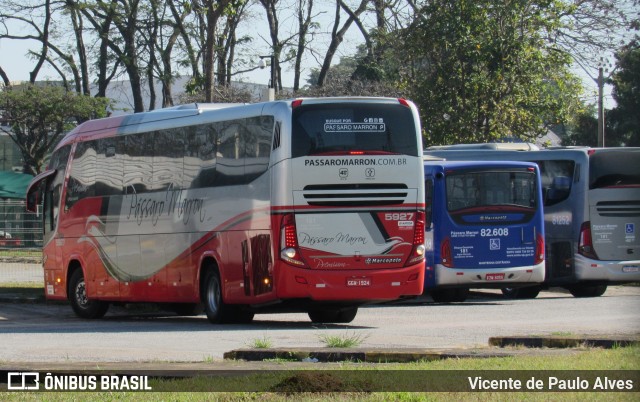 Empresa de Ônibus Pássaro Marron 5927 na cidade de São José dos Campos, São Paulo, Brasil, por Vicente de Paulo Alves. Número da foto: #9274104.