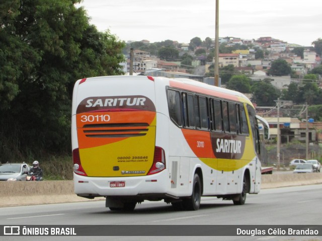 Saritur - Santa Rita Transporte Urbano e Rodoviário 30110 na cidade de Belo Horizonte, Minas Gerais, Brasil, por Douglas Célio Brandao. ID da foto: 9273409.