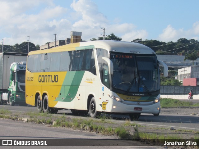 Empresa Gontijo de Transportes 18295 na cidade de Jaboatão dos Guararapes, Pernambuco, Brasil, por Jonathan Silva. ID da foto: 9276362.