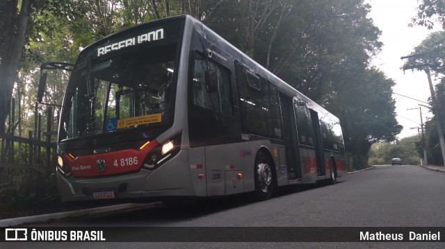 Express Transportes Urbanos Ltda 4 8186 na cidade de São Paulo, São Paulo, Brasil, por Matheus  Daniel. ID da foto: 9277663.