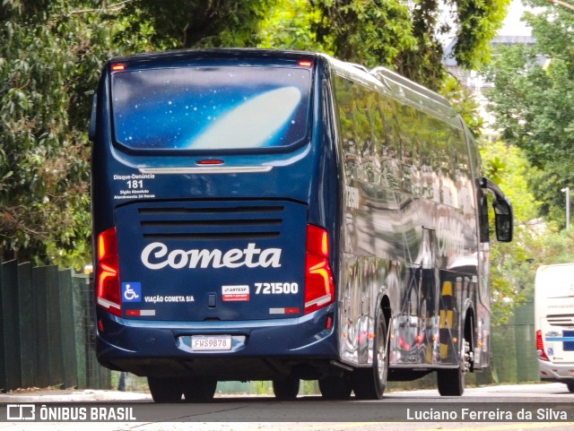 Viação Cometa 721500 na cidade de São Paulo, São Paulo, Brasil, por Luciano Ferreira da Silva. ID da foto: 9277695.