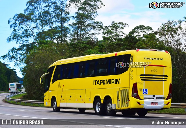 Viação Itapemirim 60047 na cidade de Petrópolis, Rio de Janeiro, Brasil, por Victor Henrique. ID da foto: 9278478.