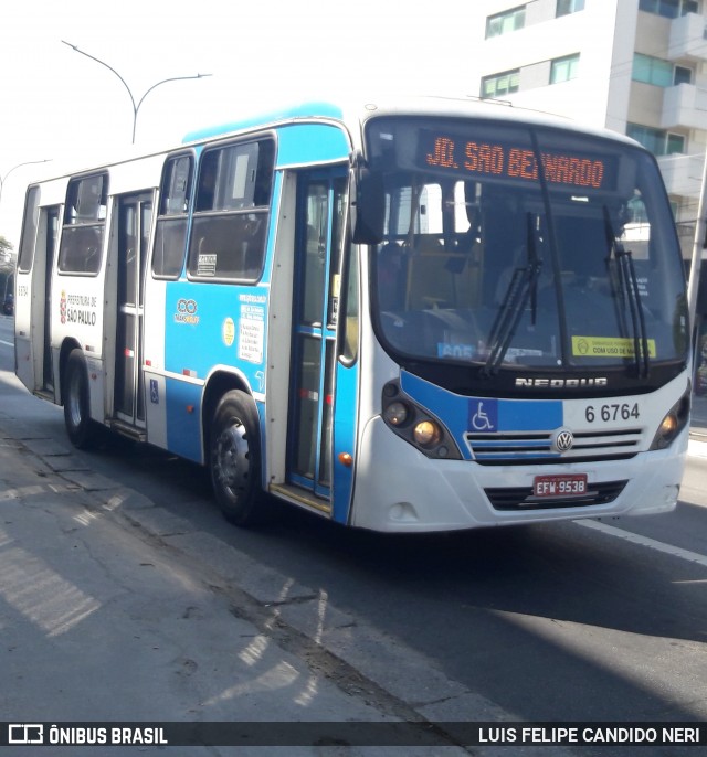 Transwolff Transportes e Turismo 6 6764 na cidade de São Paulo, São Paulo, Brasil, por LUIS FELIPE CANDIDO NERI. ID da foto: 9278829.