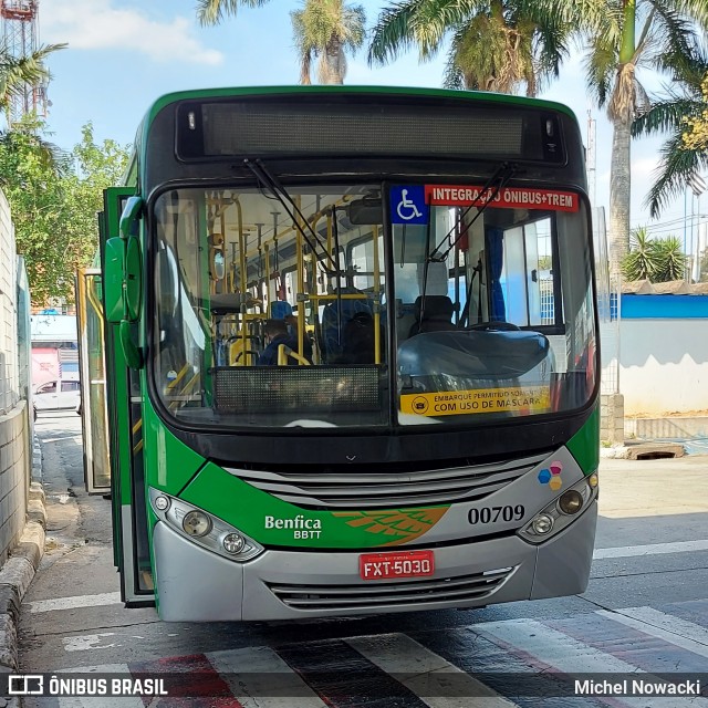 BBTT - Benfica Barueri Transporte e Turismo 00709 na cidade de Jandira, São Paulo, Brasil, por Michel Nowacki. Número da foto: #9277732.