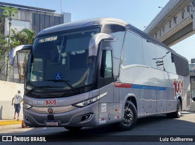 Auto Viação 1001 RJ 108.1108 na cidade de Rio de Janeiro, Rio de Janeiro, Brasil, por Luiz Guilherme. ID da foto: 9282461.