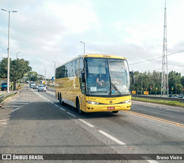Viação Itapemirim 8703 na cidade de Campos dos Goytacazes, Rio de Janeiro, Brasil, por Breno Vieira. Número da foto: #9282246.