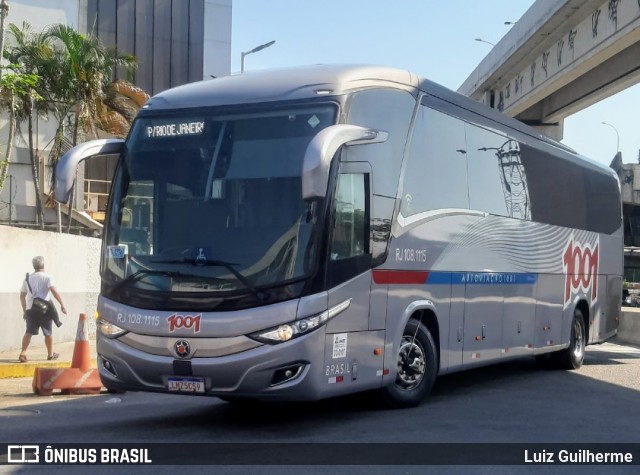 Auto Viação 1001 RJ 108.1115 na cidade de Rio de Janeiro, Rio de Janeiro, Brasil, por Luiz Guilherme. Número da foto: #9282000.