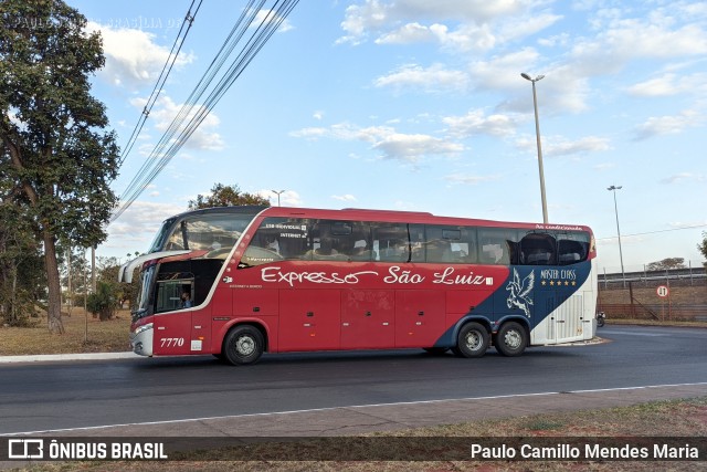 Expresso São Luiz 7770 na cidade de Brasília, Distrito Federal, Brasil, por Paulo Camillo Mendes Maria. Número da foto: #9281570.