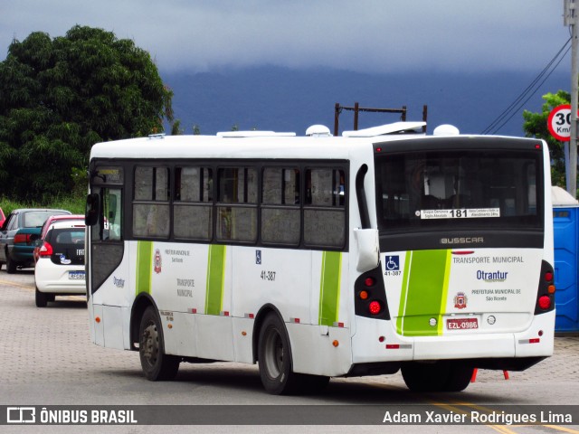 Otrantur Transporte e Turismo 41-387 na cidade de São Vicente, São Paulo, Brasil, por Adam Xavier Rodrigues Lima. ID da foto: 9280468.