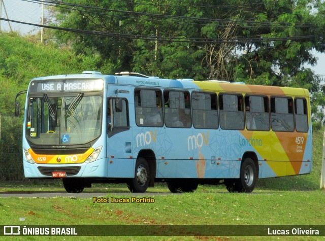 TCGL - Transportes Coletivos Grande Londrina 4519 na cidade de Londrina, Paraná, Brasil, por Lucas Oliveira . ID da foto: 9281623.