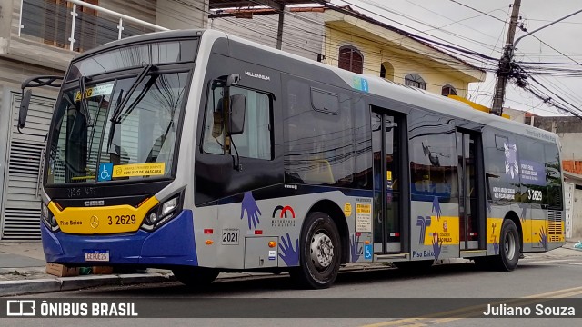 Viação Metrópole Paulista - Zona Leste 3 2629 na cidade de São Paulo, São Paulo, Brasil, por Juliano Souza. Número da foto: #9281738.