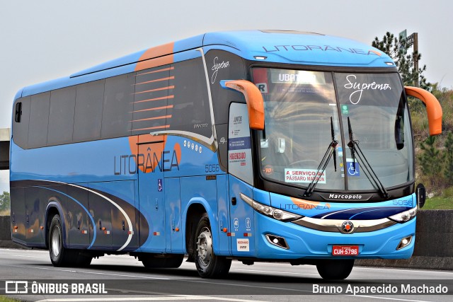 Litorânea Transportes Coletivos 5056 na cidade de Jacareí, São Paulo, Brasil, por Bruno Aparecido Machado. ID da foto: 9282260.