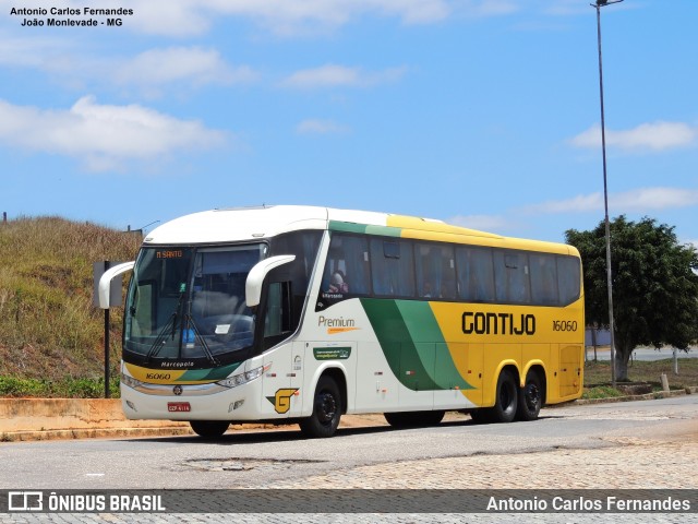 Empresa Gontijo de Transportes 16060 na cidade de João Monlevade, Minas Gerais, Brasil, por Antonio Carlos Fernandes. ID da foto: 9279952.