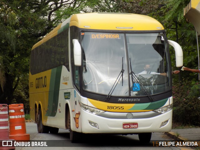 Empresa Gontijo de Transportes 18055 na cidade de São Paulo, São Paulo, Brasil, por FELIPE ALMEIDA. ID da foto: 9281132.