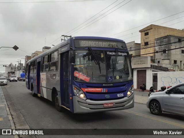 Auto Viação Triângulo 1026 na cidade de São Bernardo do Campo, São Paulo, Brasil, por Welton Xavier. ID da foto: 9280070.