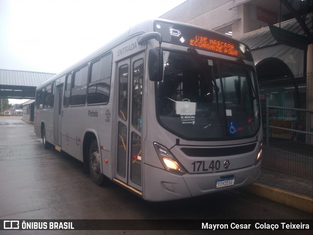 Expresso Azul 17L40 na cidade de Pinhais, Paraná, Brasil, por Mayron Cesar  Colaço Teixeira. ID da foto: 9281645.