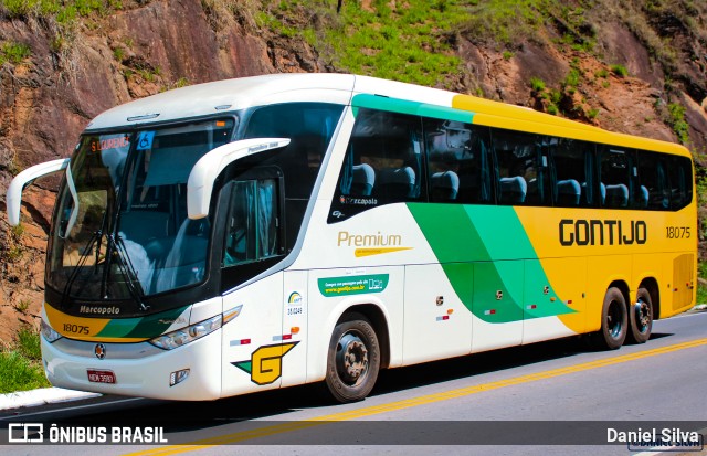 Empresa Gontijo de Transportes 18075 na cidade de São Lourenço, Minas Gerais, Brasil, por Daniel Silva. ID da foto: 9279772.