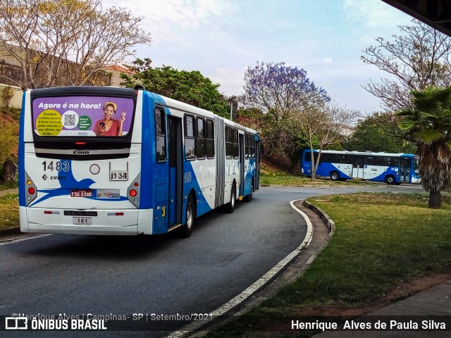 VB Transportes e Turismo 1483 na cidade de Campinas, São Paulo, Brasil, por Henrique Alves de Paula Silva. ID da foto: 9281442.