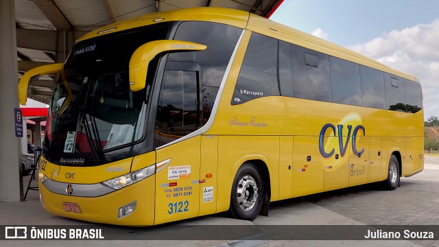 CVC Turismo 3122 na cidade de Guaratinguetá, São Paulo, Brasil, por Juliano Souza. Número da foto: #9282249.