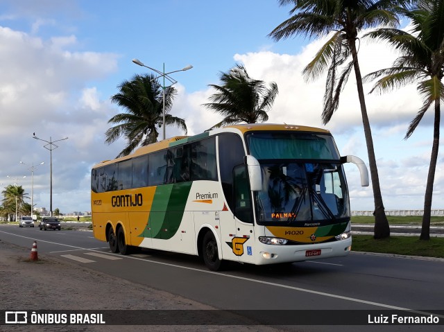 Empresa Gontijo de Transportes 14020 na cidade de Maceió, Alagoas, Brasil, por Luiz Fernando. Número da foto: #9281474.