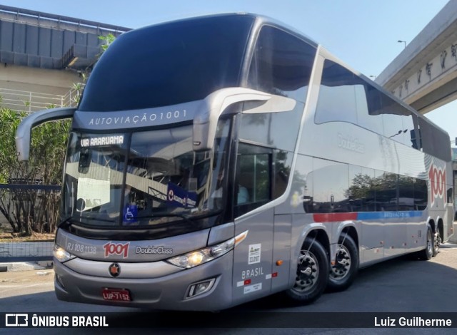 Auto Viação 1001 RJ 108.1138 na cidade de Rio de Janeiro, Rio de Janeiro, Brasil, por Luiz Guilherme. ID da foto: 9282456.