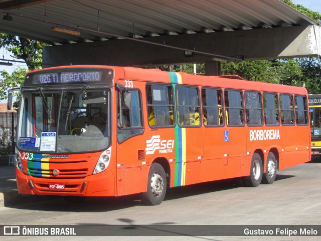 Borborema Imperial Transportes 333 na cidade de Recife, Pernambuco, Brasil, por Gustavo Felipe Melo. ID da foto: 9279694.