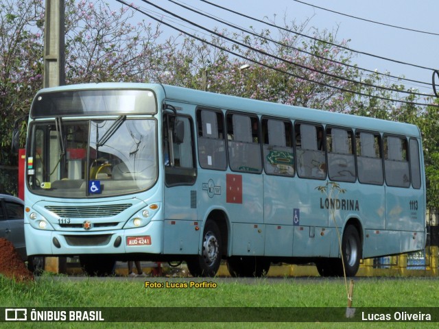 TCGL - Transportes Coletivos Grande Londrina 1113 na cidade de Londrina, Paraná, Brasil, por Lucas Oliveira . Número da foto: #9283396.