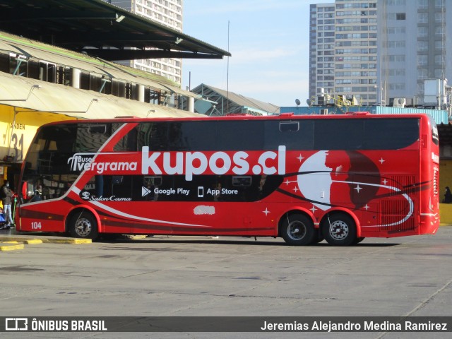Ivergrama - Transporte y Turismo Iver Grama 104 na cidade de Santiago, Santiago, Metropolitana de Santiago, Chile, por Jeremias Alejandro Medina Ramirez. Número da foto: #9284198.