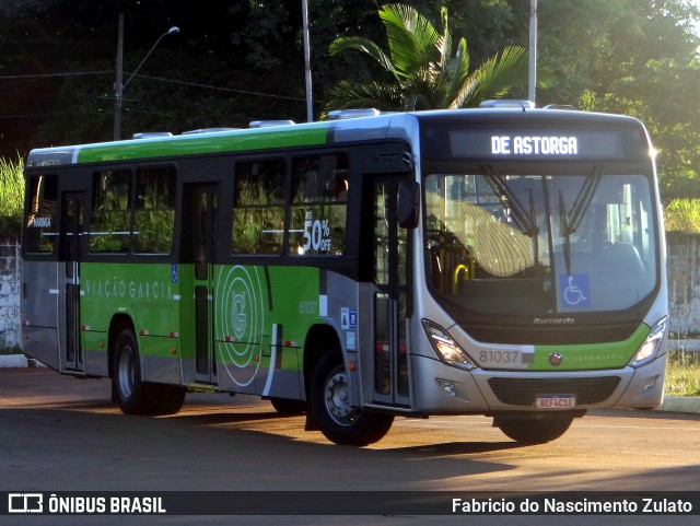 Viação Garcia 81037 na cidade de Maringá, Paraná, Brasil, por Fabricio do Nascimento Zulato. Número da foto: #9284998.