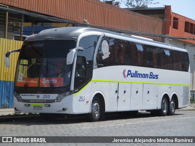 Pullman Bus 253 na cidade de Santiago, Santiago, Metropolitana de Santiago, Chile, por Jeremias Alejandro Medina Ramirez. ID da foto: 9284430.