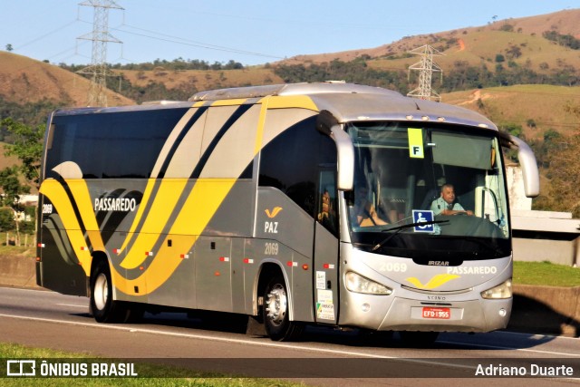 Passaredo Transporte e Turismo 2069 na cidade de Roseira, São Paulo, Brasil, por Adriano Duarte. ID da foto: 9284443.