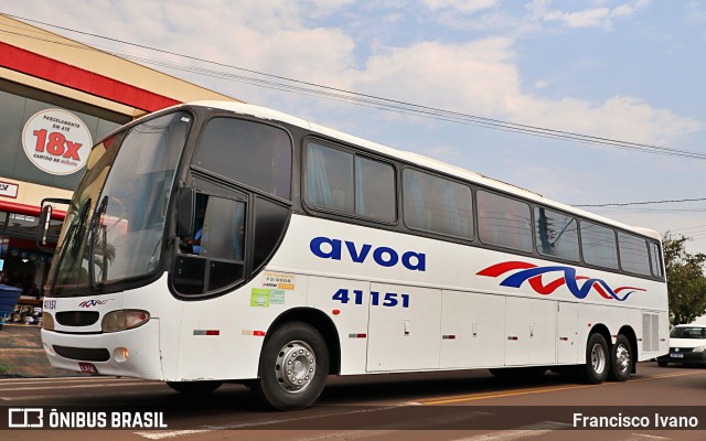 AVOA - Auto Viação Ourinhos Assis 41151 na cidade de Ourinhos, São Paulo, Brasil, por Francisco Ivano. ID da foto: 9283035.