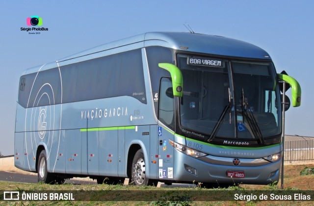 Viação Garcia 8105 na cidade de Campinas, São Paulo, Brasil, por Sérgio de Sousa Elias. Número da foto: #9283733.