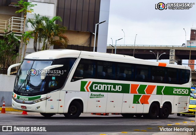 Empresa Gontijo de Transportes 21550 na cidade de Rio de Janeiro, Rio de Janeiro, Brasil, por Victor Henrique. ID da foto: 9283395.