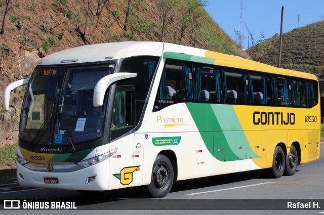 Empresa Gontijo de Transportes 18550 na cidade de Piraí, Rio de Janeiro, Brasil, por Rafael H.. Número da foto: #9283953.