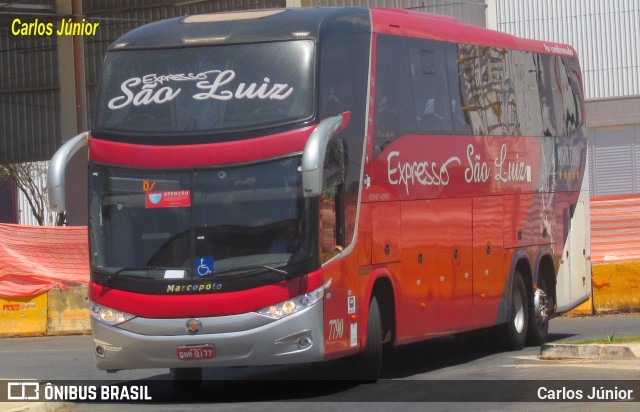 Expresso São Luiz 7790 na cidade de Goiânia, Goiás, Brasil, por Carlos Júnior. Número da foto: #9284252.