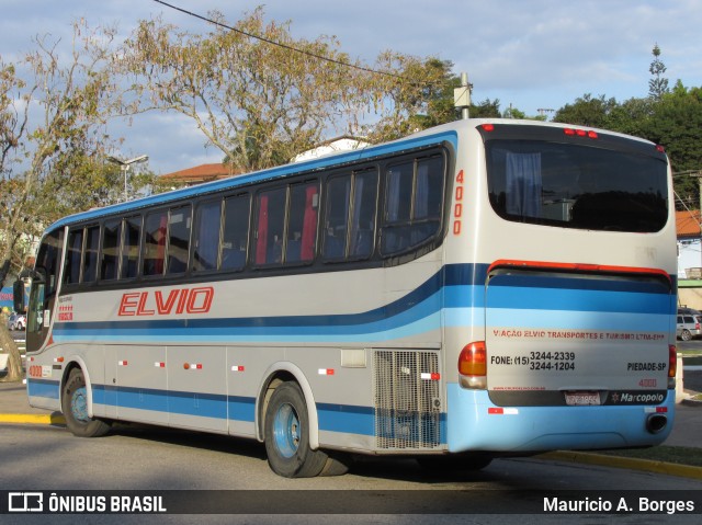 Empresa de Ônibus Vila Elvio 4000 na cidade de Piedade, São Paulo, Brasil, por Mauricio A. Borges. ID da foto: 9283670.