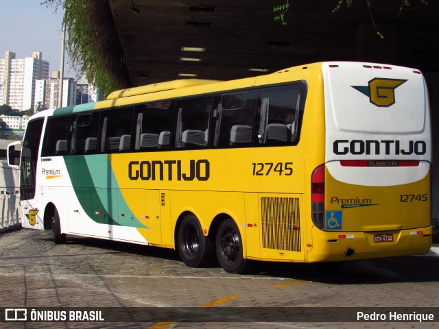 Empresa Gontijo de Transportes 12745 na cidade de Belo Horizonte, Minas Gerais, Brasil, por Pedro Henrique. ID da foto: 9284989.