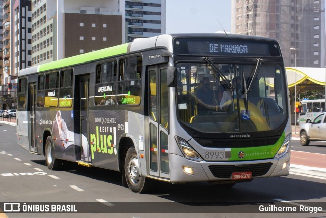 Viação Garcia 8993 na cidade de Maringá, Paraná, Brasil, por Guilherme Rogge. Número da foto: #9287954.