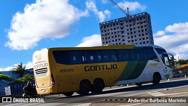 Empresa Gontijo de Transportes 18685 na cidade de Guarulhos, São Paulo, Brasil, por Anderson Barbosa Marinho. Número da foto: #9287668.