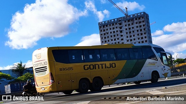 Empresa Gontijo de Transportes 18685 na cidade de Guarulhos, São Paulo, Brasil, por Anderson Barbosa Marinho. ID da foto: 9287668.