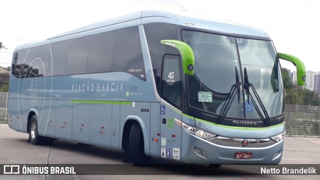 Viação Garcia 8105 na cidade de Curitiba, Paraná, Brasil, por Netto Brandelik. Número da foto: #9287686.