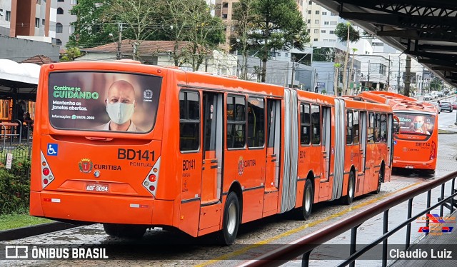 Transporte Coletivo Glória BD141 na cidade de Curitiba, Paraná, Brasil, por Claudio Luiz. ID da foto: 9288026.