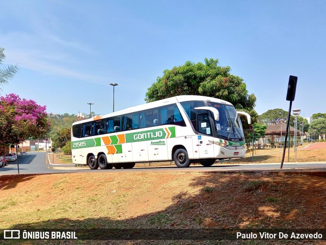 Empresa Gontijo de Transportes 21585 na cidade de Araxá, Minas Gerais, Brasil, por Paulo Vitor De Azevedo. ID da foto: 9286251.