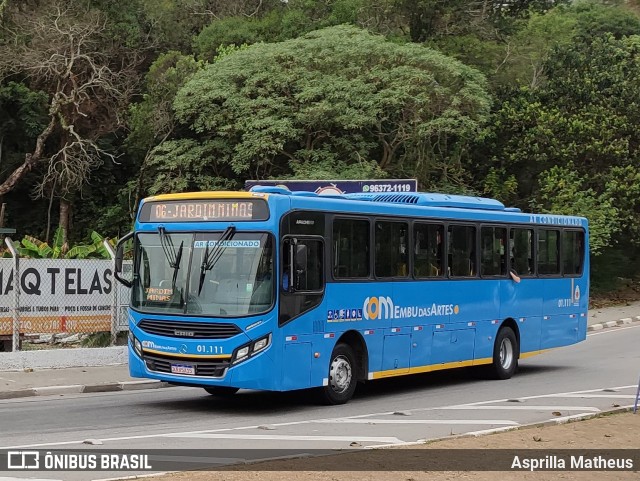 JTP Transportes - COM Embu das Artes 01.111 na cidade de Embu das Artes, São Paulo, Brasil, por Asprilla Matheus. ID da foto: 9287621.