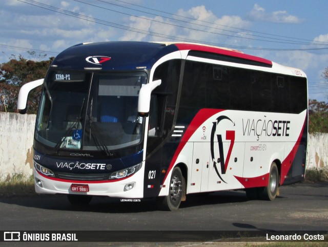 Viação Sete 021 na cidade de Teresina, Piauí, Brasil, por Leonardo Costa. ID da foto: 9287556.